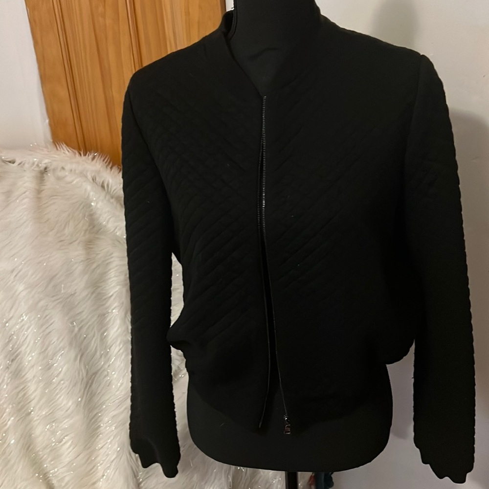Alice Hope Black Bomber Jacket Size M
